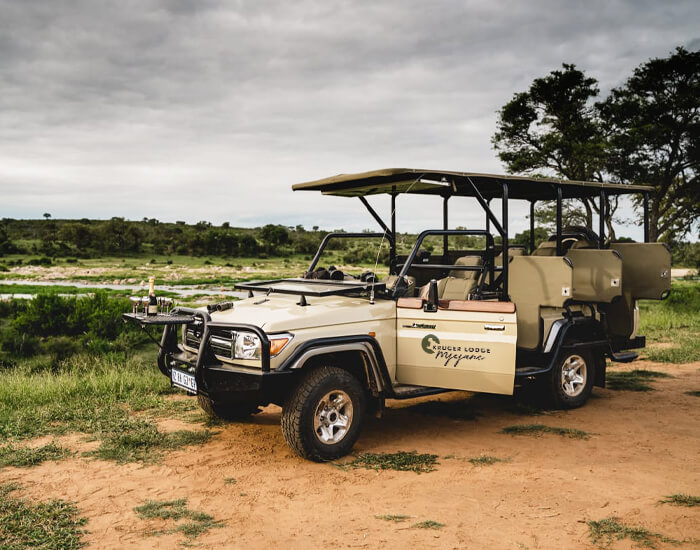 Game drive vehicle in the Kruger National Park
